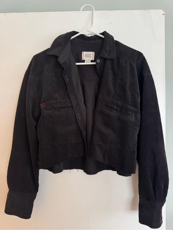 BDG Jackets & Blazers - BDG Black Corduroy Boxy Jacket